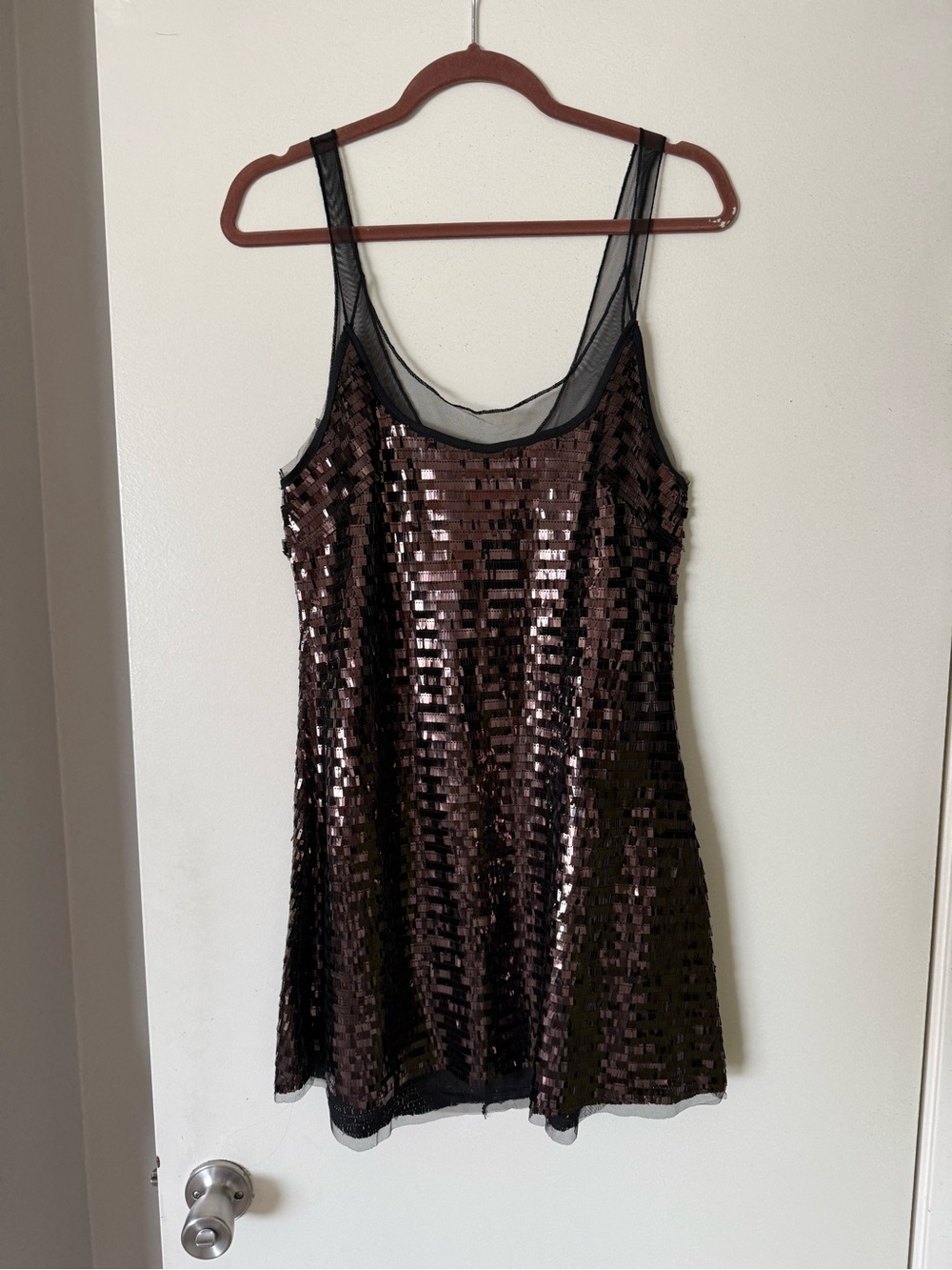 Free People Disco Fever mini slip dress. NWT